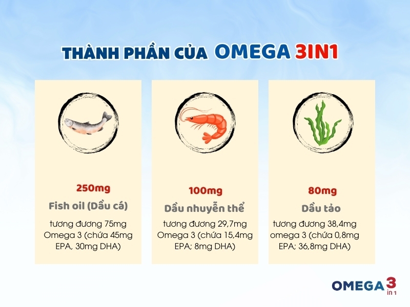 Omega 3in1 – Giải Pháp Toàn Diện Cho Sức Khỏe Não Bộ Và Thị Lực