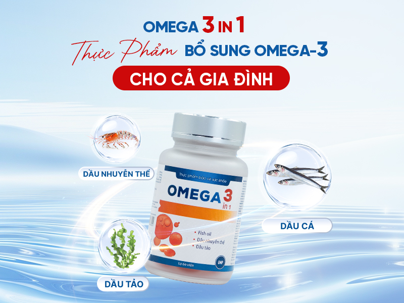 Omega 3in1 - Thực Phẩm Bổ Sung Omega-3 Cho Cả Gia Đình